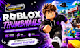 design professional roblox game thumbnail for youtube