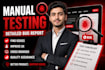 manually test your mern web application or write automated tests