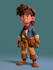 draw a 2d game character illustration