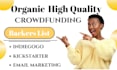 generate responsive backers list for kickstarter indiegogo crowdfunding campaign