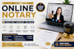 provide fast remote online notary notarization services, notarize legal document