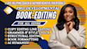 developmental book editing, book publishing, copy line, book editor