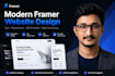 do framer website design and figma to framer conversion