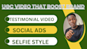 create ugc spokesperson testimonial videos that convert