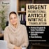 write and translate urgent promotional article in english
