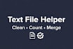 clean count and merge your text files
