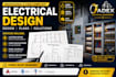 design electrical plans, lighting, panel schedule and power system drawings
