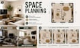 create a functional space planning and furniture layout