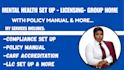 set up mental health group home, mental health facility, group home, carf, llc