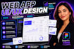 do web app UI UX design, saas dashboard design and figma UI design