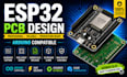 design esp32 arduino pcb with gerber files