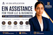 assist with US ein application for your llc and business