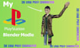 create retro low poly 3d character, rigging and animation in ps1 n64 y2k style