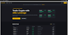 develop a professional react crypto exchange dashboard frontend