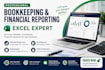 bookkeeping, excel, financial reporting, and accounting
