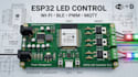 design a custom esp32 led controller  board for programmable lighting control