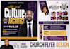 create church flyer, flyer design, postcard design, christian