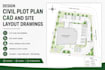 design civil plot plan cad and site layout drawings