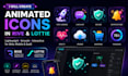 create animated icons in rive and lottie
