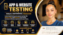 do app testing and website testing, and android user testing