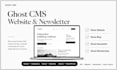build ghost cms website, ghost blog, ghost newsletter and migrate to substack