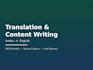 translate and write arabic,english content