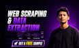 do web scraping, data extraction and data mining with python