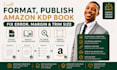 format publish amazon KDP french spanish german book fix error margin trim size