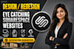 design or redesign a modern squarespace website