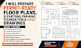 prepare permit ready floor plans, elevations, framing, foundation, hvac drawings