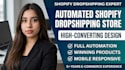 build an automated shopify dropshipping store or store redesign