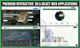 build interactive 3d web application using react three js and gsap