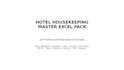 create hotel housekeeping excel templates