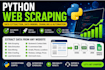 do python web scraping, data extraction, data mining, web crawling, automation