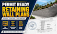 do structural retaining wall design plan, drainage slab plan