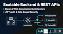 build a scalable backend API with nodejs, express and mongodb or postgresql