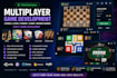 develop chess game card game ludo game poker board game multiplayer unity game