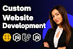 do website development and website design as full stack developer