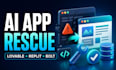 rescue and fix your lovable replit or bolt ai web app