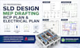 do sld design mep drafting rcp plan and electrical plan