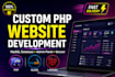 develop a custom PHP website with mysql database and admin panel