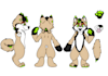 draw furry character art design, furry illustration pfp, fursona reference sheet