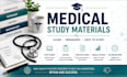 create medical study guides, quizzes, exams and educational materials