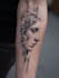 create a delicate fine line tattoo lettering