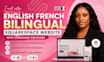 setup english french bilingual squarespace website with language switcher