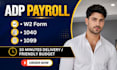 do adp payroll , stubs , paycheck , w2, 1099 and 1040