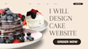 cake website cake design cake logo for business