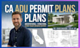 do ca adu permit plans with architectural and structural drawings mep design