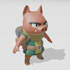 create a 3d stylized character