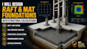 design raft and mat foundations with structural calculations